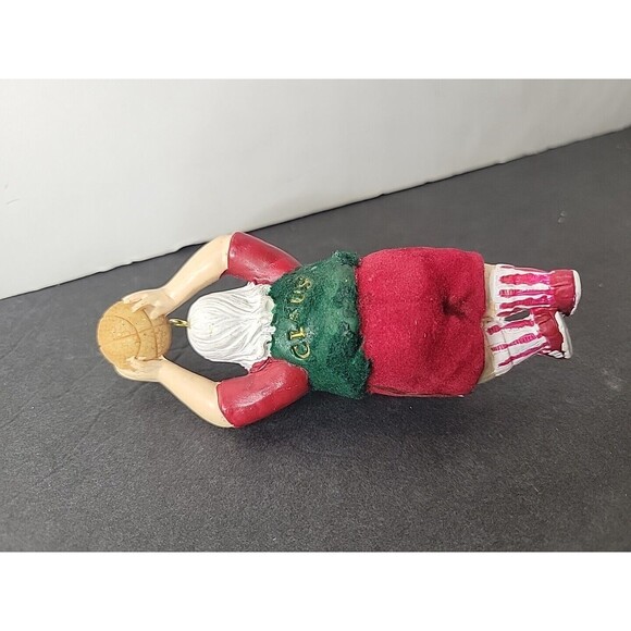 Basketball Santa Ornament Figurine 4" - Picture 4 of 7